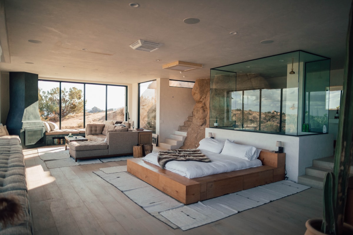 Boutique hotel bedroom design